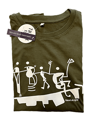 'Celebrating Together' Half Sleeve Tee Olive Green 'Celebrating Together' Half Sleeve Tee Olive Green