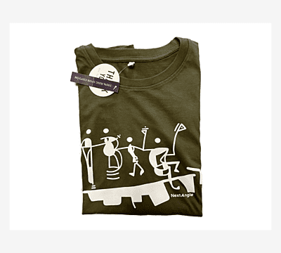 'Celebrating Together' Half Sleeve Tee Olive Green 'Celebrating Together' Half Sleeve Tee Olive Green